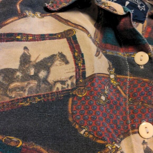 ‎Solutions vintage equestrian shirt size M - Picture 5 of 7